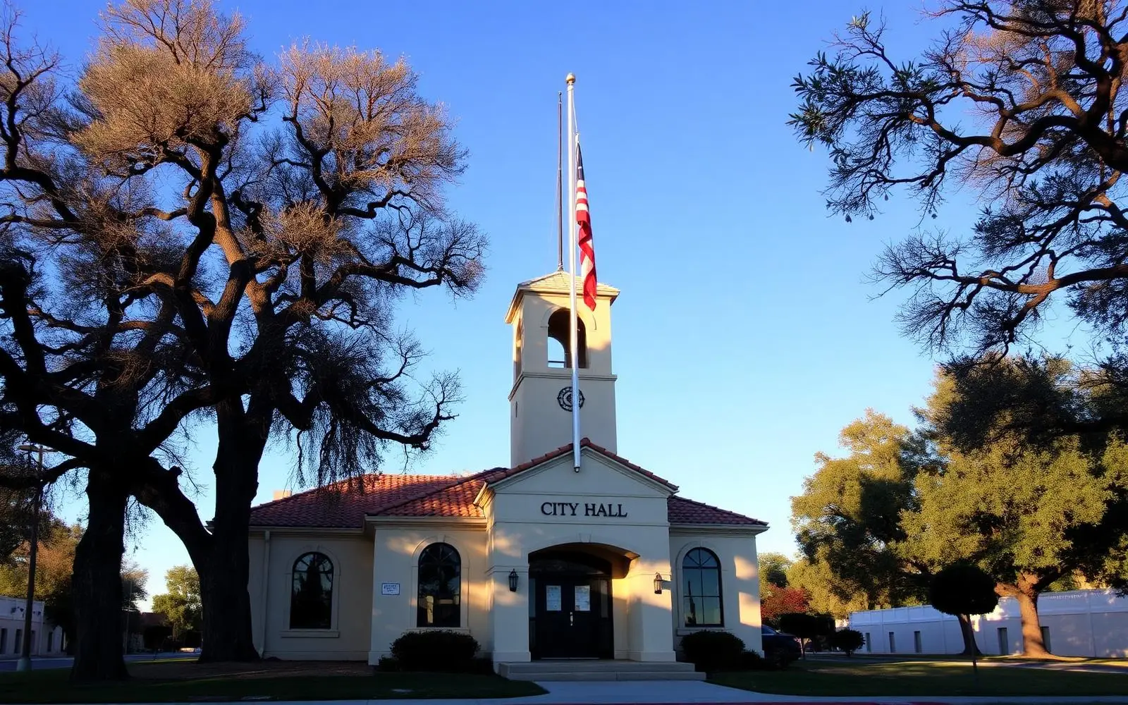A municipal city hall building serving San Benito County residents, from the Example City Department sample website